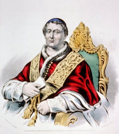 Pope Pius IX, 1846 by N. and Ives, J.M. Currier